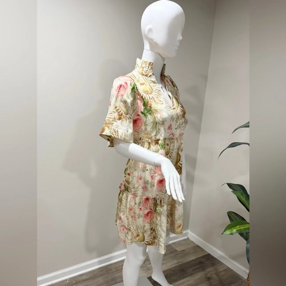 Tuckernuck Crawford Dress XS | Sun-Faded Floral Ruffle Midi $188 NWT - Picture 7 of 16